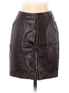 Saks Fifth Avenue Faux Leather Skirt (view 2)
