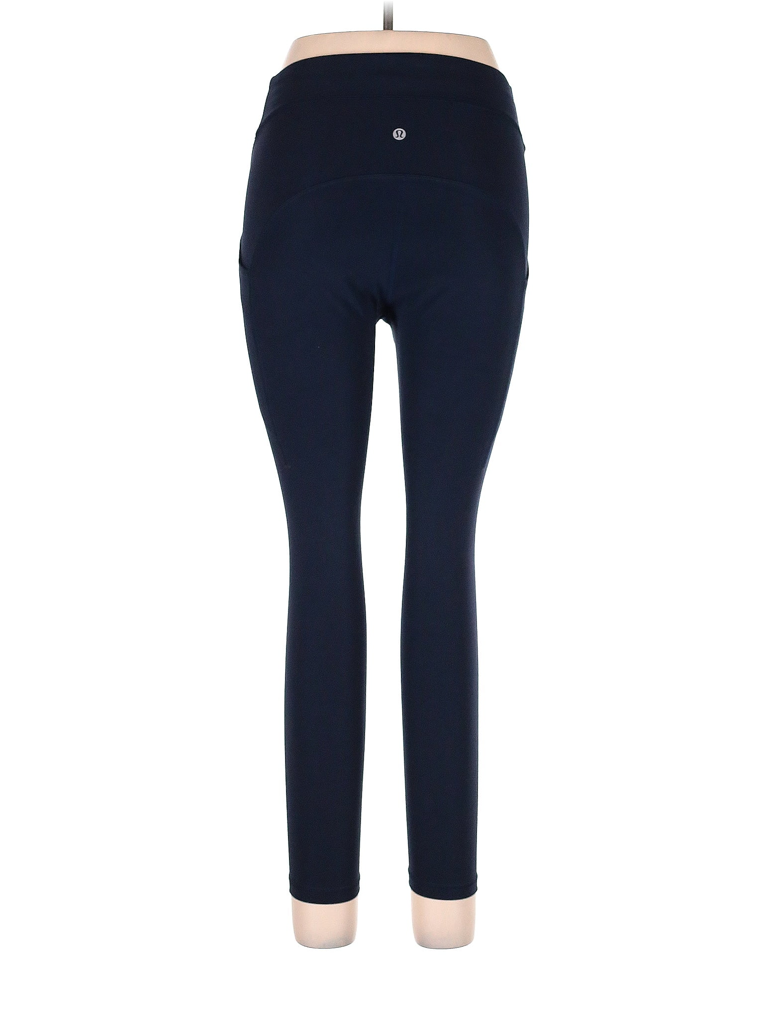 Lululemon Athletica Solid Navy Blue Leggings Size 10 - 45% off