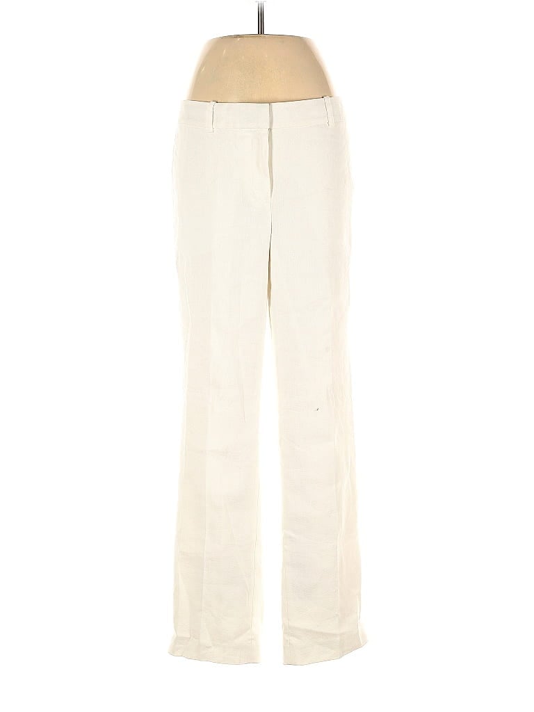 Ann Taylor Solid Ivory Dress Pants Size 8 - 75% off | thredUP