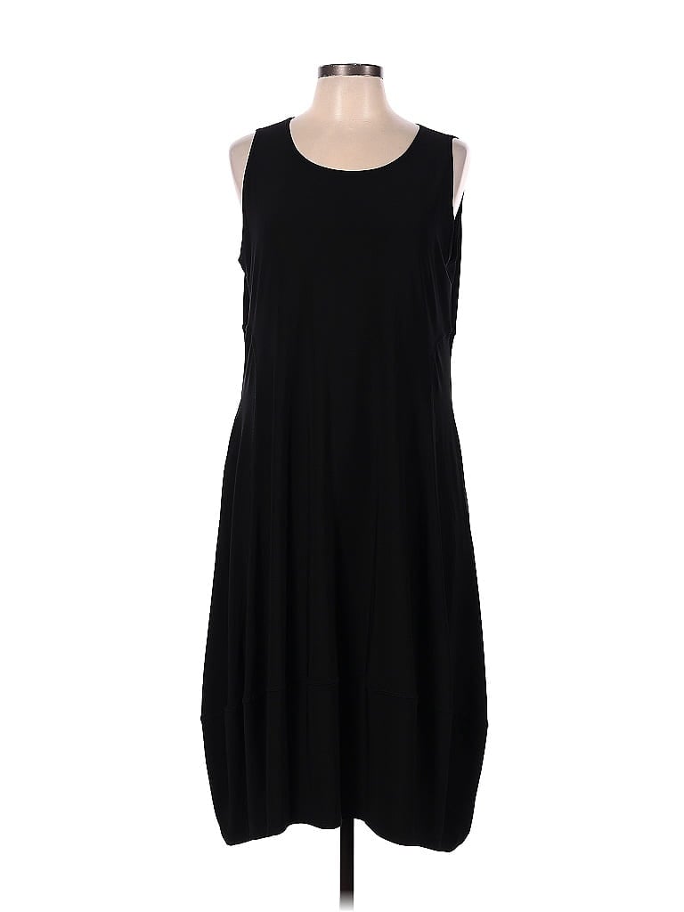 Marla Wynne Solid Black Casual Dress Size L - 68% off | thredUP