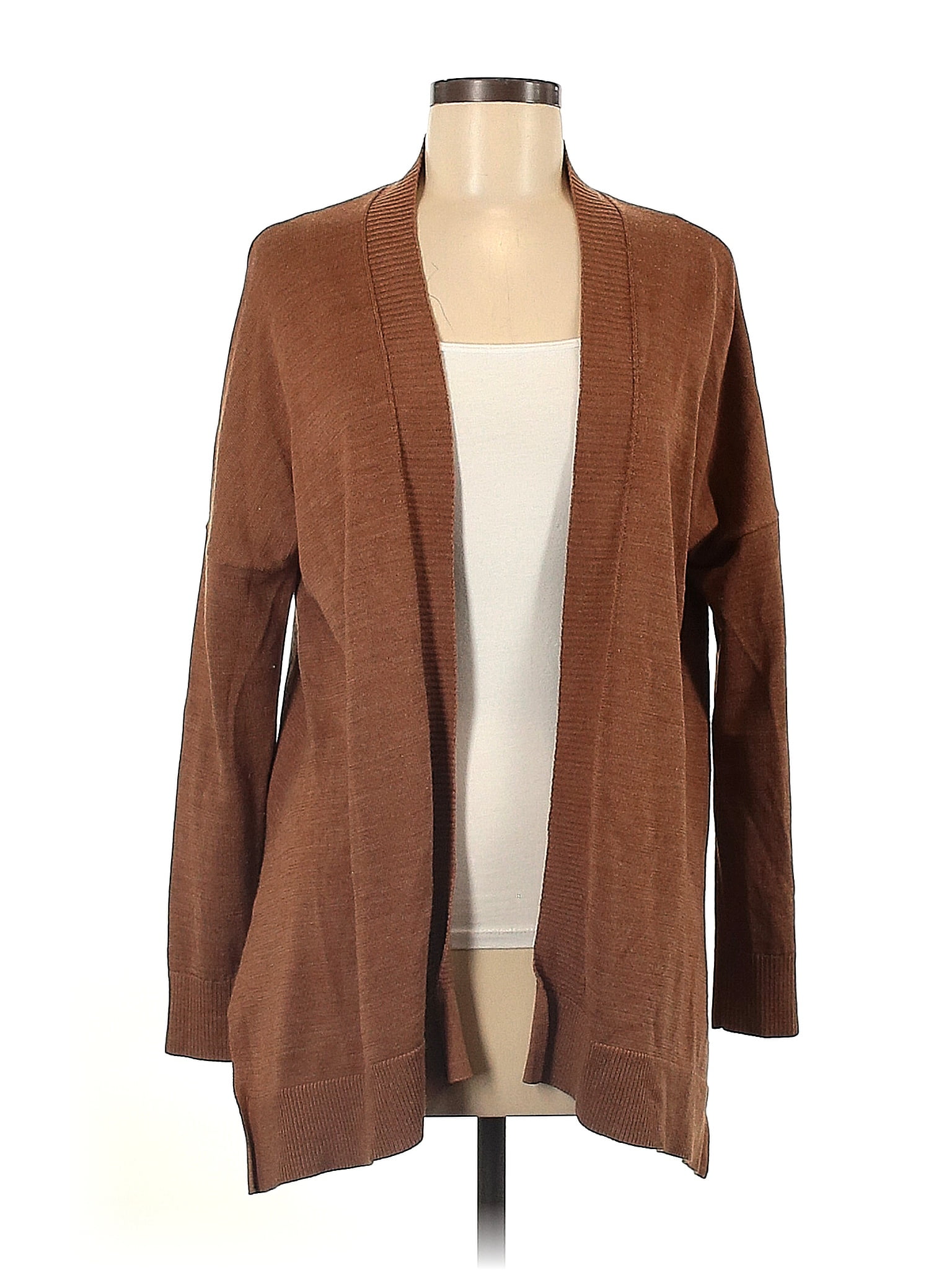 Ann Taylor Loft Solid Brown Cardigan Size M 73 Off Thredup