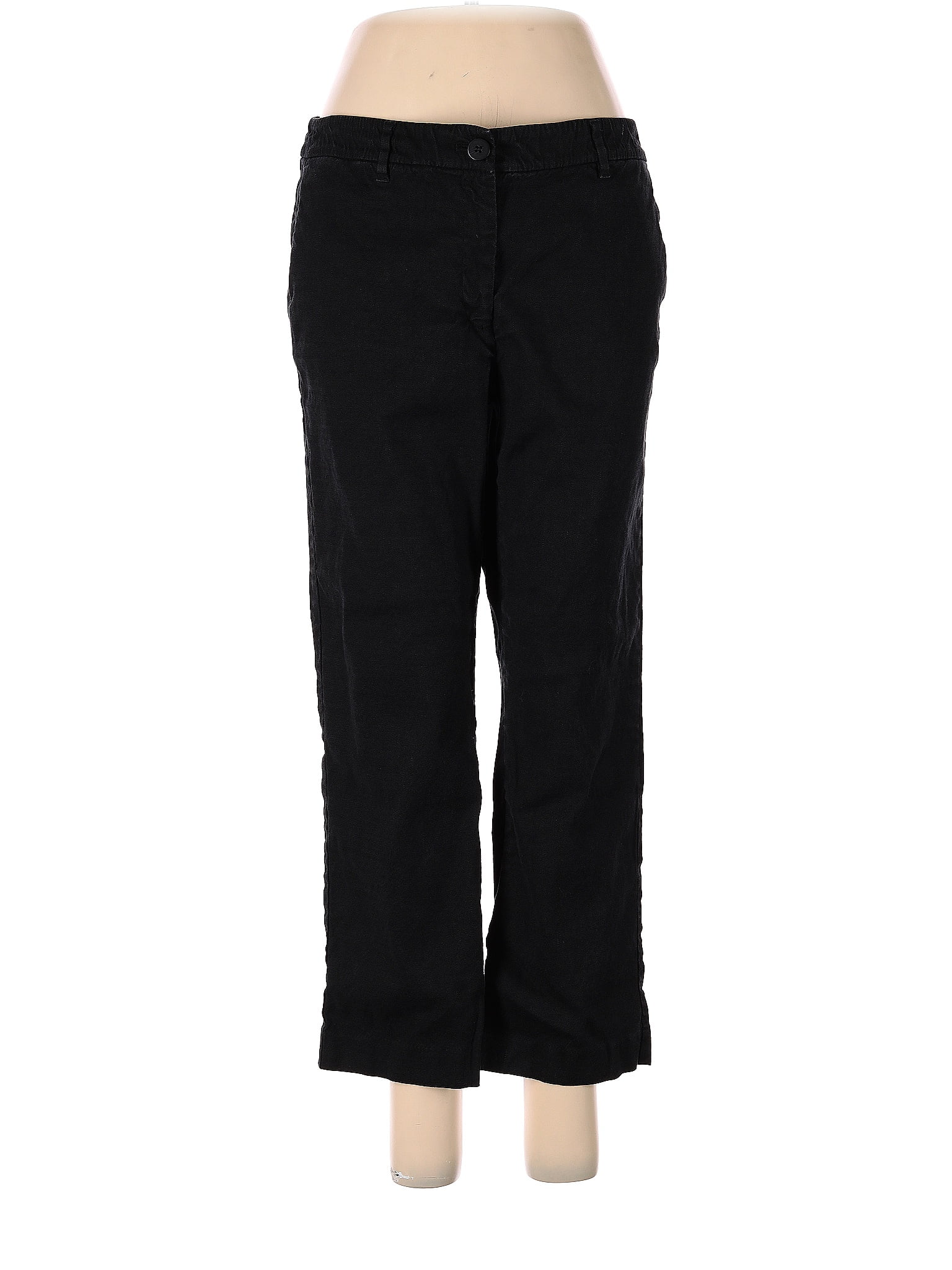 J.Jill Black Linen Pants Size 8 75 off ThredUp