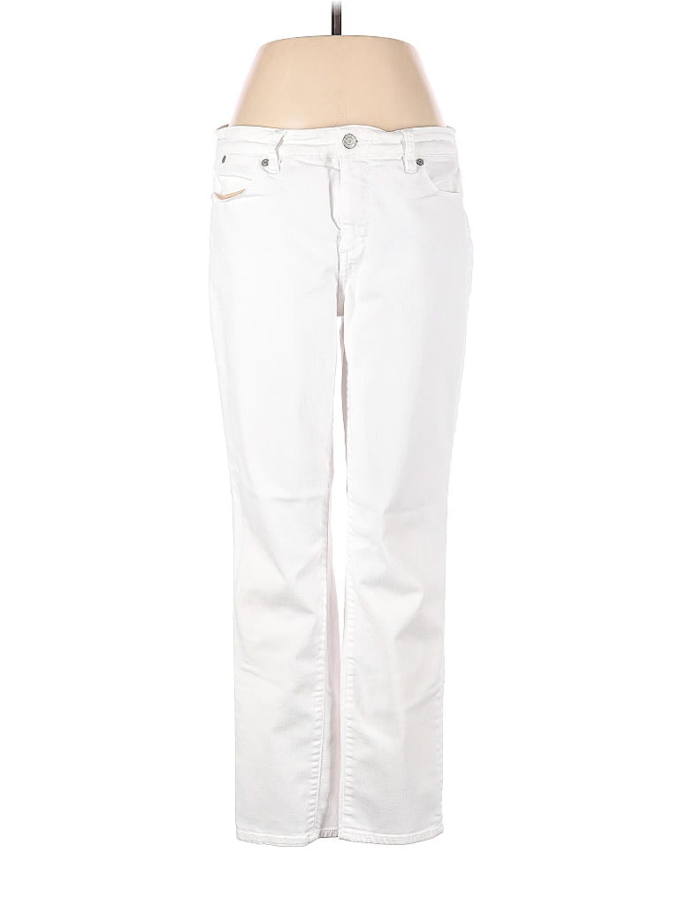 Talbots Solid White Jeans Size 8 - 75% off | ThredUp