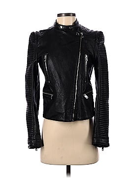 Zara Basic Faux Leather Jacket (view 1)