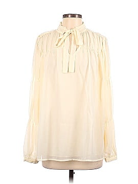 Peace Love World Long Sleeve Blouse (view 1)