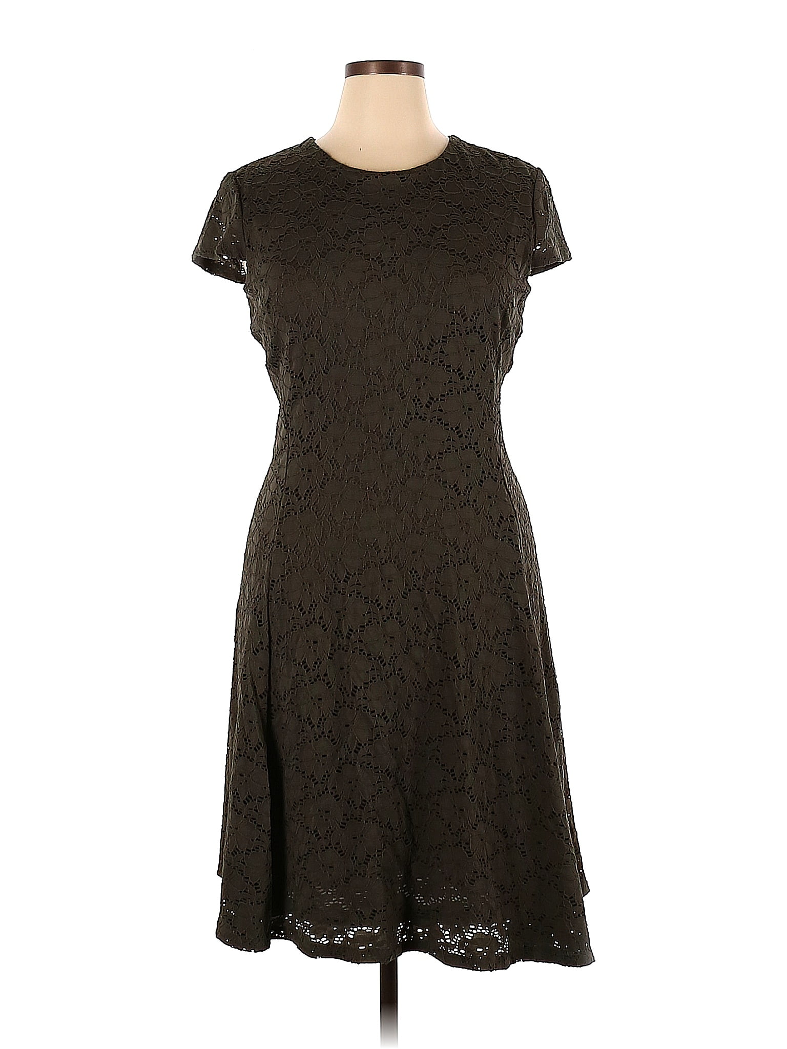 Alfani Solid Brown Casual Dress Size 16 - 68% off | thredUP