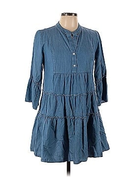 Peter Som Collective Chambray Quarter Sleeve Dress (view 1)