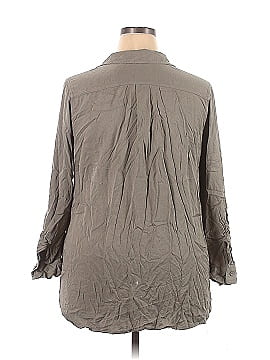 Simply Vera Vera Wang 3/4 Sleeve Button-Down Shirt (view 2)