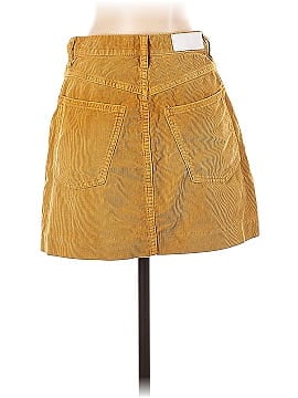 RE/DONE Yellow 70s Pocket Mini Skirt (view 2)