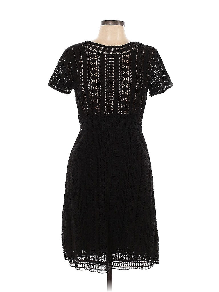 Gerard Darel 100% Cotton Solid Black Cocktail Dress Size 42 (FR) - 80% ...