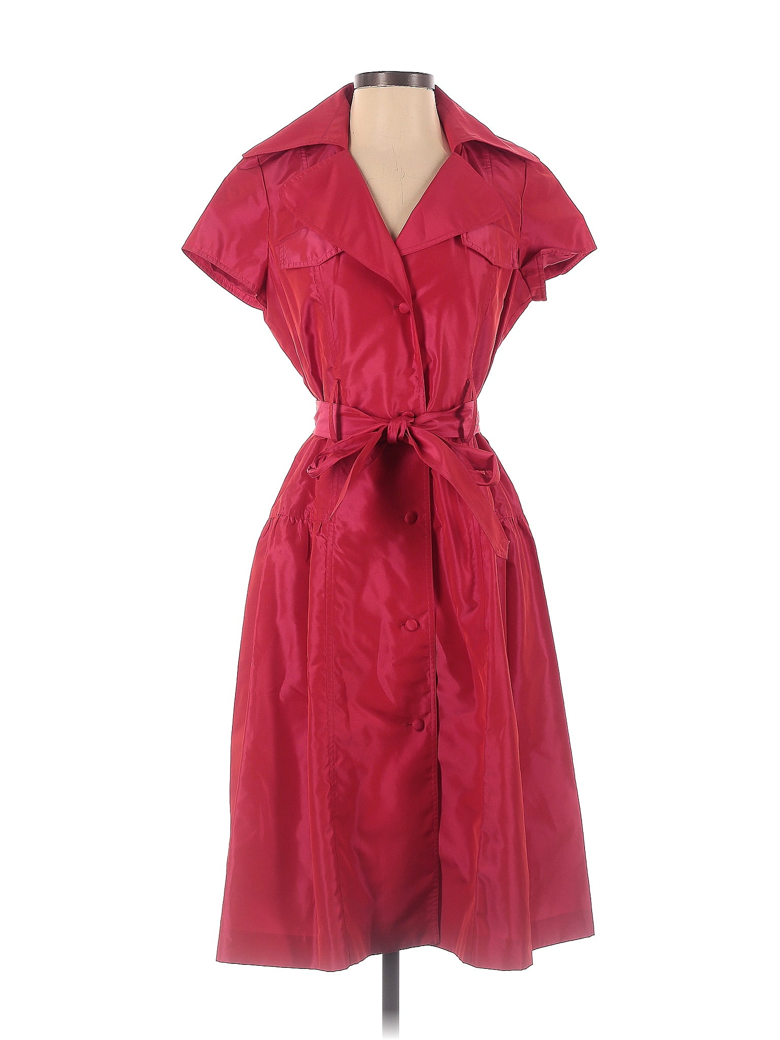 Rickie Freeman for Teri Jon Suits Solid Red Casual Dress Size 4 - 69% ...