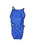Speedo Solid Blue One Piece Swimsuit Size XXS (26) - photo 1