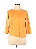 Chico's 100% Supima Cotton Orange 3/4 Sleeve T-Shirt Size XL (3) - photo 1