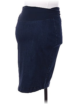 LED Luxe Essentials Denim Casual Skirt (view 1)