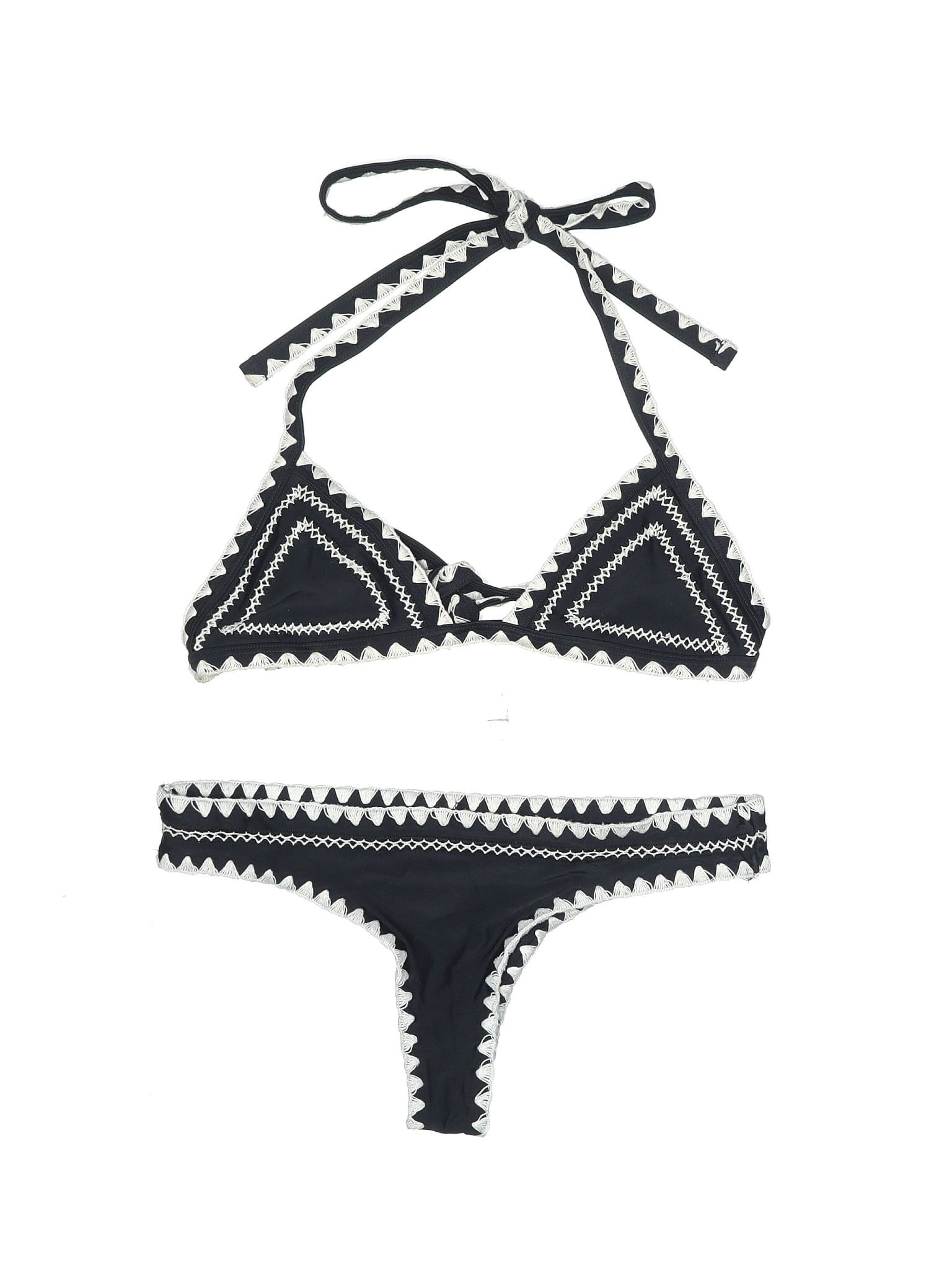 SAME SWIM Black Two Piece Swimsuit Size S 65 off thredUP