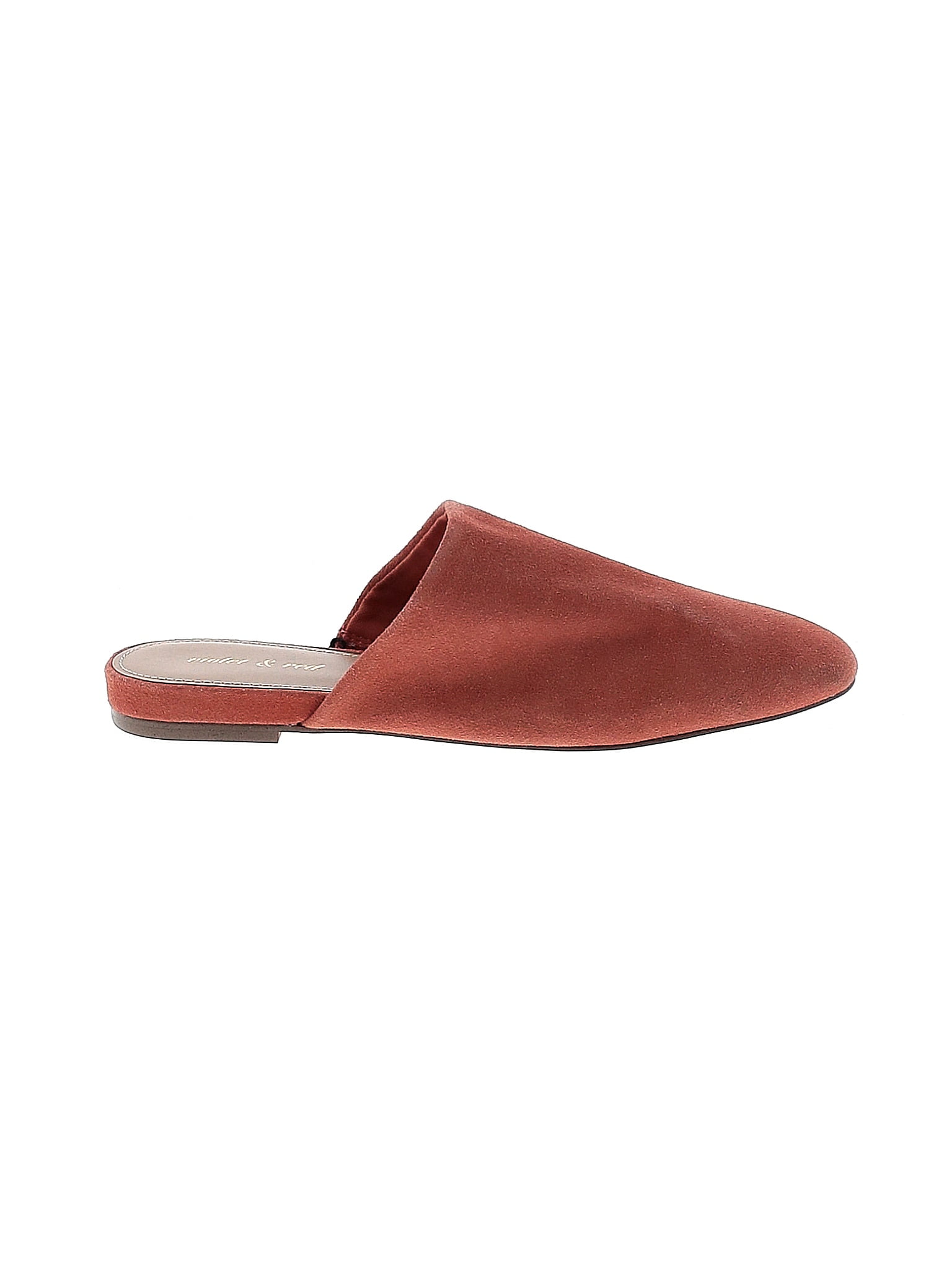 Violet & red clearance winny suede scalloped flat