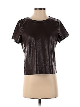 AS by DF Brown New Guard Recycled Leather Tee (view 1)