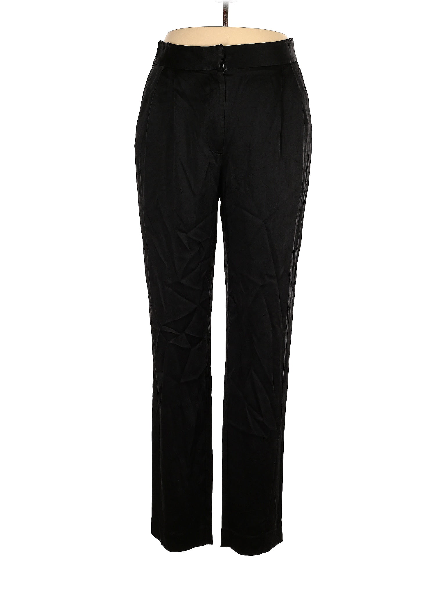 Jason Wu Solid Black Black Satin Trousers Size 12 - 83% off | thredUP