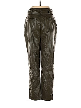 Peter Som Collective Green Faux Leather Pants (view 2)