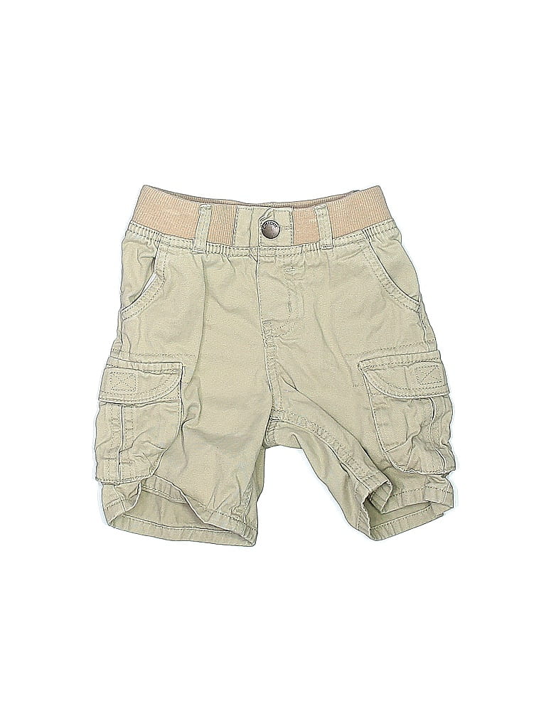 Tan Cotton Cargo Shorts main image 0
