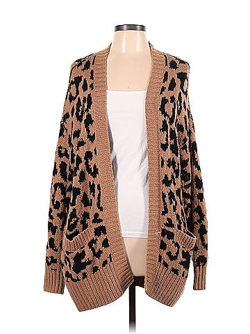 Hollister leopard 2025 print cardigan