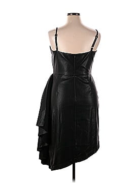 Osman Yousefzada Collective Faux Leather Ruffle Dress (view 2)