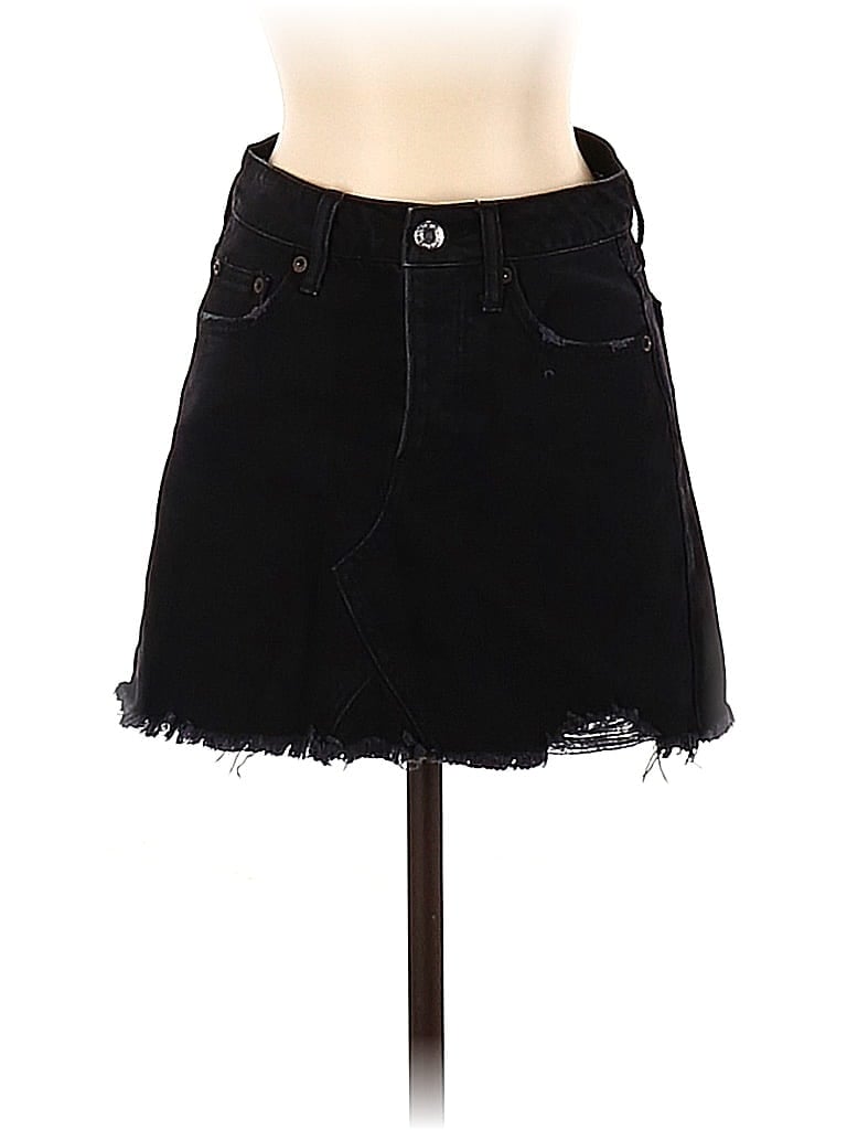 American Eagle Outfitters Black Denim Skirt Size 0 - photo 1
