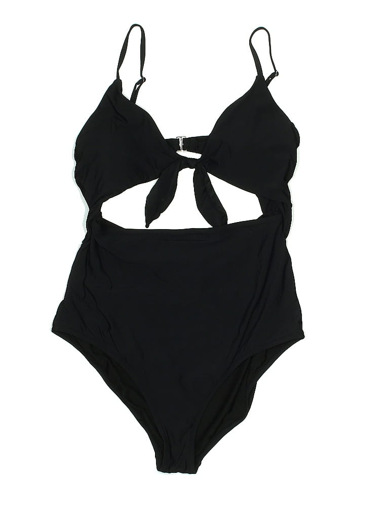 LC Lauren Conrad Solid Black One Piece Swimsuit Size L - 64% off | thredUP