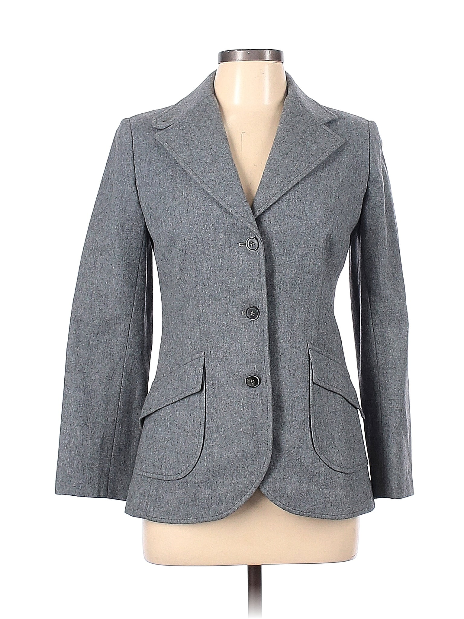 Pendleton 100% Virgin Wool Solid Gray Wool Blazer Size 10 - 77% off ...