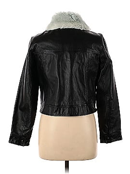 Slate & Willow Leather Trucker Jacket (view 2)