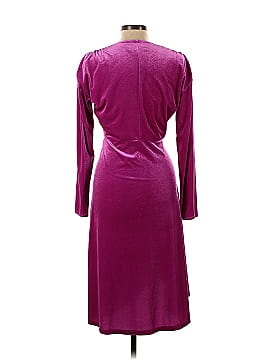 Atlein Collective Pink Velvet Ruched Dress (view 2)