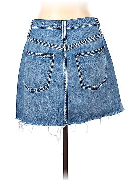 Madewell Rigid Denim A-Line Mini Skirt in Leandra Wash (view 2)