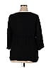 Johnny Was 100% Rayon Solid Black Long Sleeve Blouse Size XL - photo 2