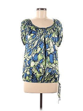 Karen Kane Short Sleeve Silk Top (view 1)