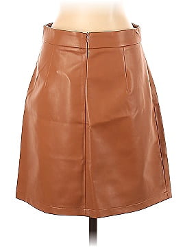 Petal and Pup Faux Leather Skirt (view 2)