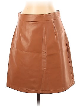 Petal and Pup Faux Leather Skirt (view 1)
