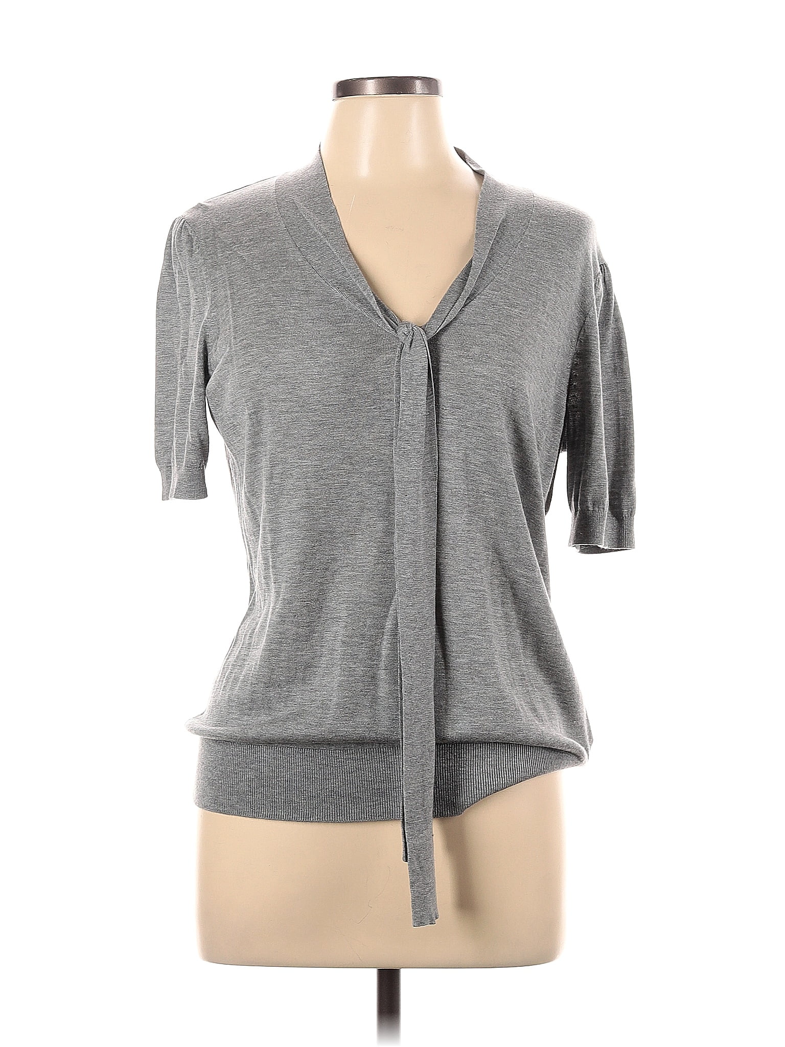 H&M Color Block Gray Pullover Sweater Size L 51 off thredUP