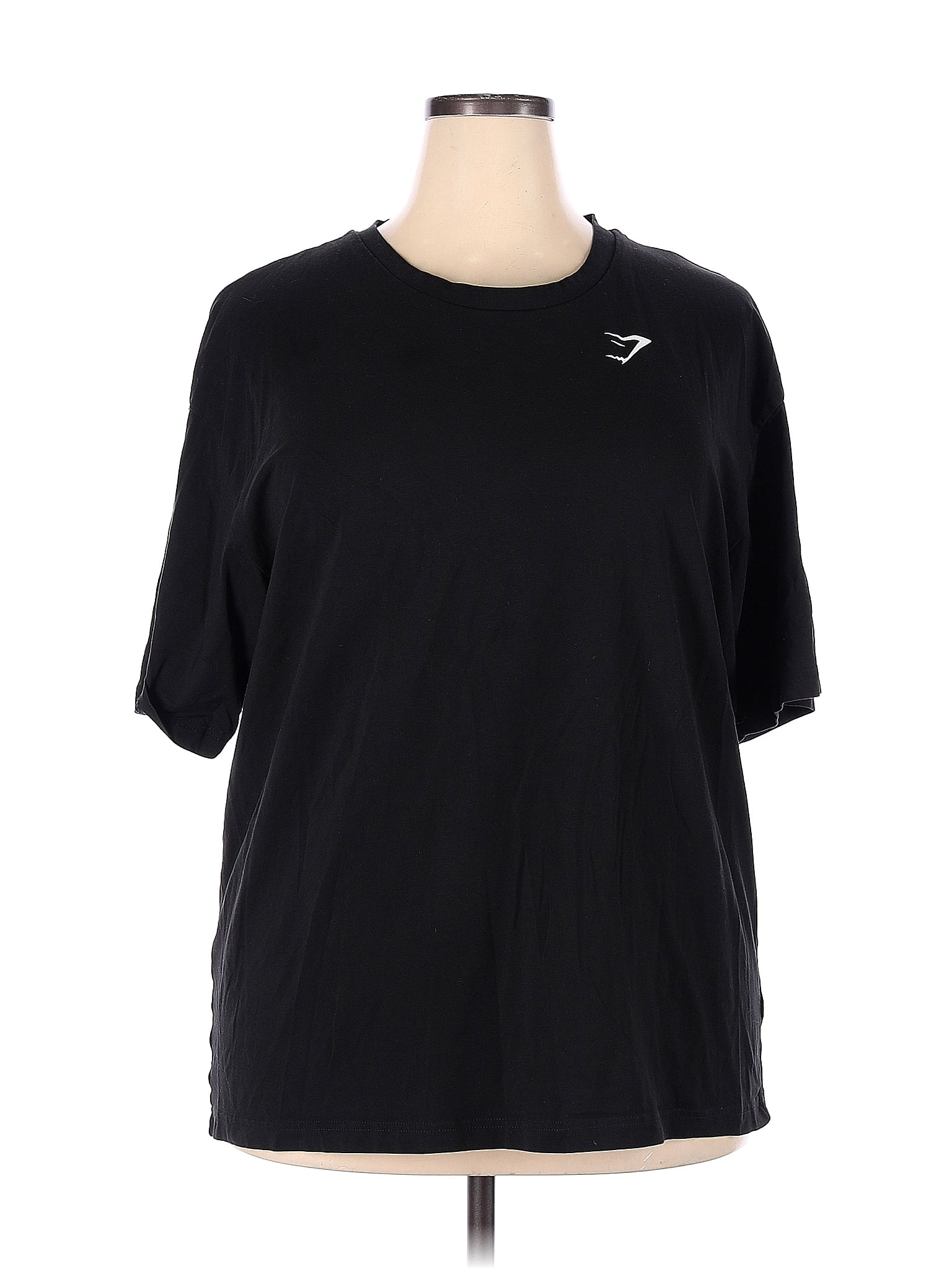 Gymshark Solid Black Long Sleeve TShirt Size XXL 55 off thredUP