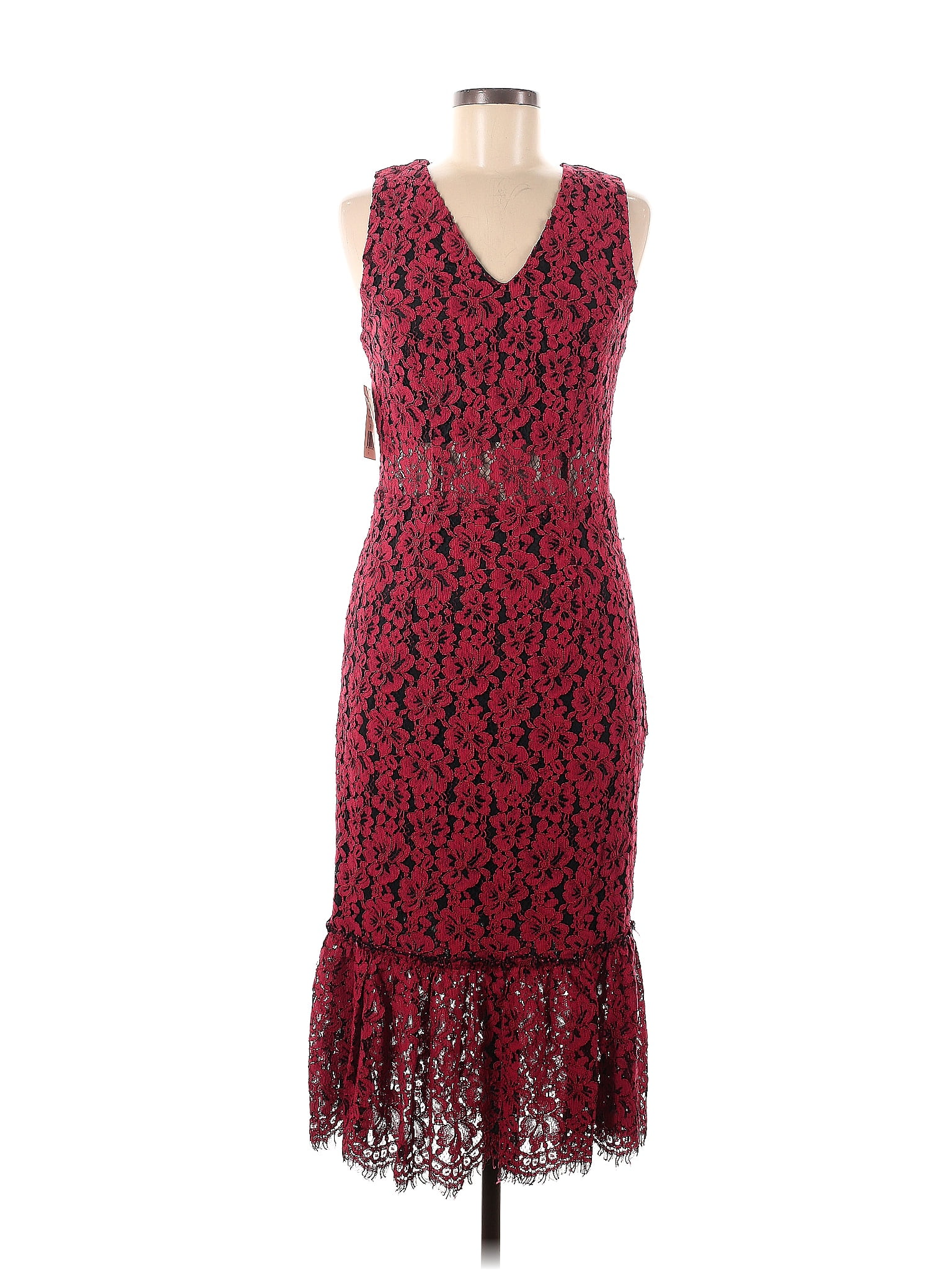 Alexia Admor Solid Multi Color Burgundy Cocktail Dress Size M - 79% off ...