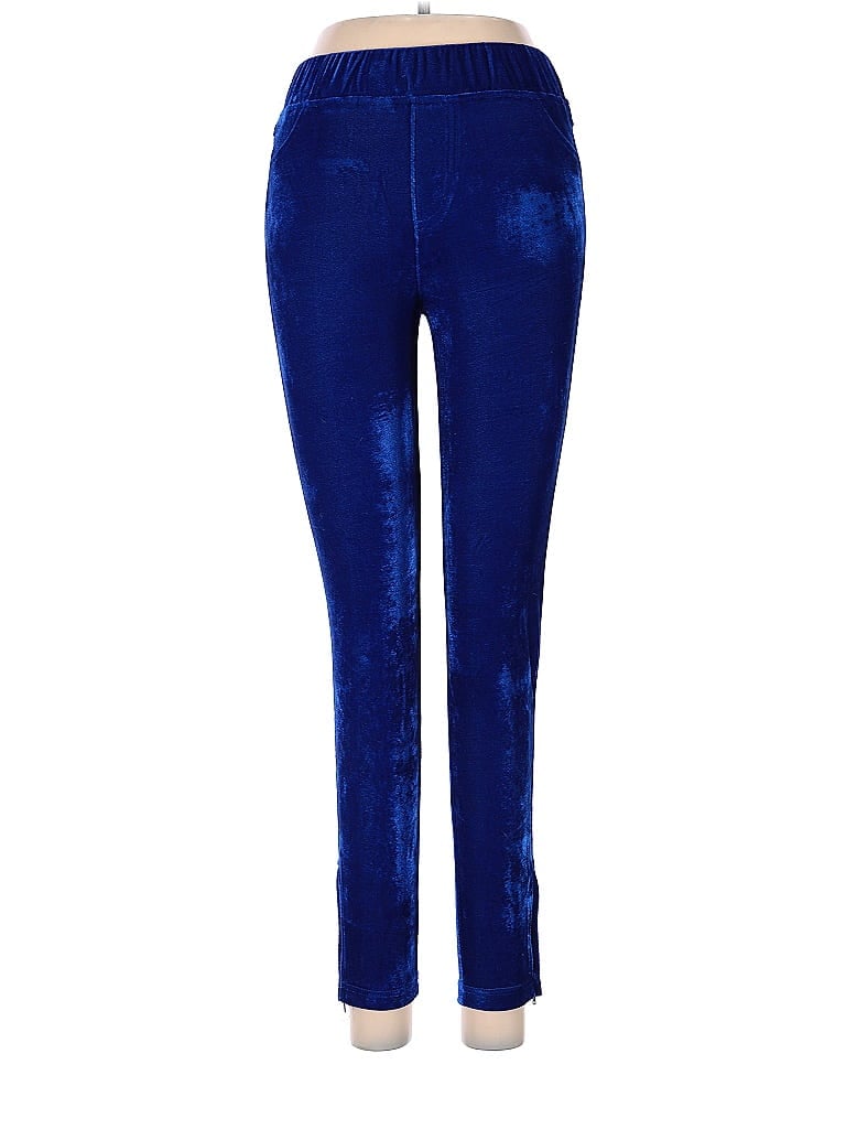 Umgee Jacquard Acid Wash Print Blue Casual Pants Size S - photo 1