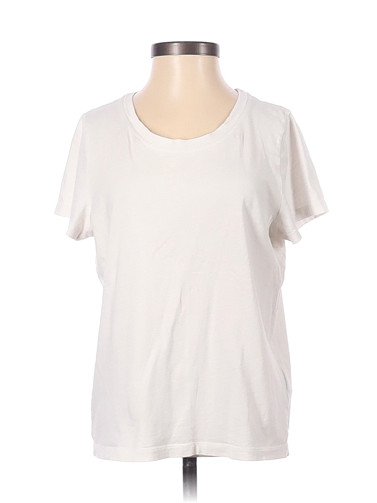 J.Crew 100% Cotton White Ivory Short Sleeve T-Shirt Size S - 64% off ...