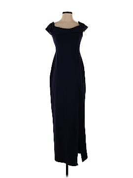 Nicholas Navy Knot Front Gown (view 1)