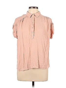 Joan Vass New York Short Sleeve Button-Down Shirt (view 1)