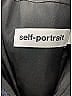 Self-Portrait Black Blue Fil Coupé One-Shoulder Top Size 0 - photo 6