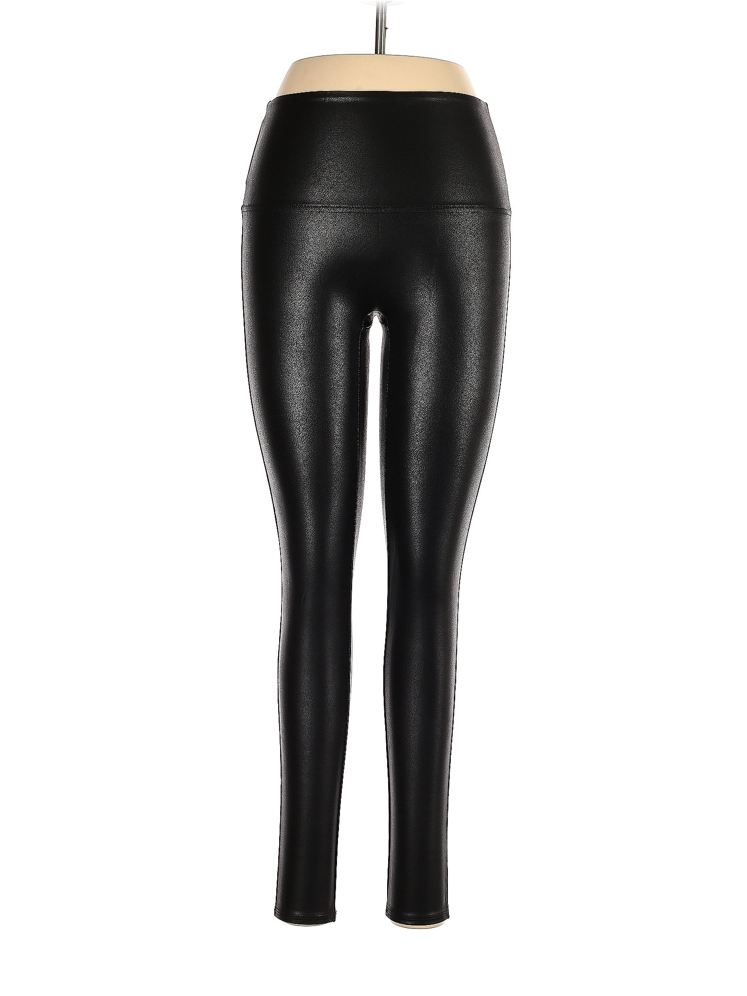 Jane and Bleecker Ladies' Size Large, Faux Leather Legging, Black
