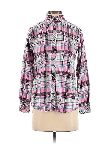 Indigo Long Sleeve Button-Down Shirt (view 1)