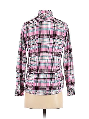 Indigo Long Sleeve Button-Down Shirt (view 2)