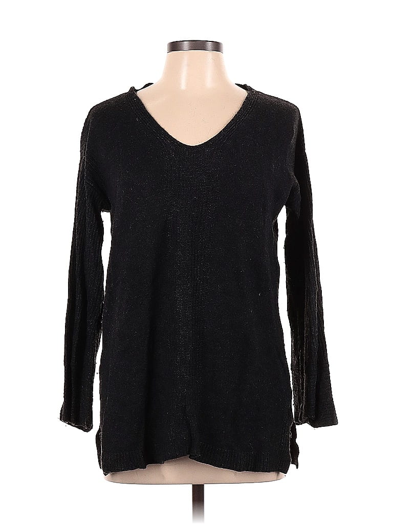 Ann Taylor LOFT Color Block Polka Dots Black Pullover Sweater Size M ...