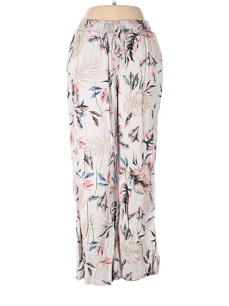 Briggs Floral Ivory Casual Pants Size M - 62% off | thredUP