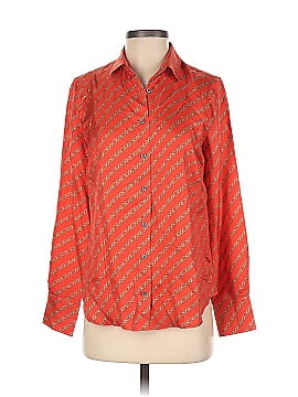 J.Crew Collection Long Sleeve Silk Top (view 1)